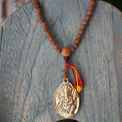 Ganesh pendant mala necklace 1002923