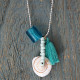 Chain shell necklace 1002935