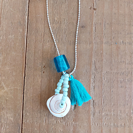 Chain shell necklace 1002935