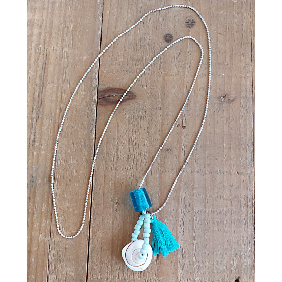 Chain shell necklace 1002935