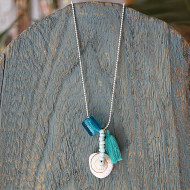 Chain shell necklace 1002935