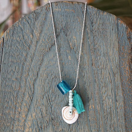 Chain shell necklace 1002935