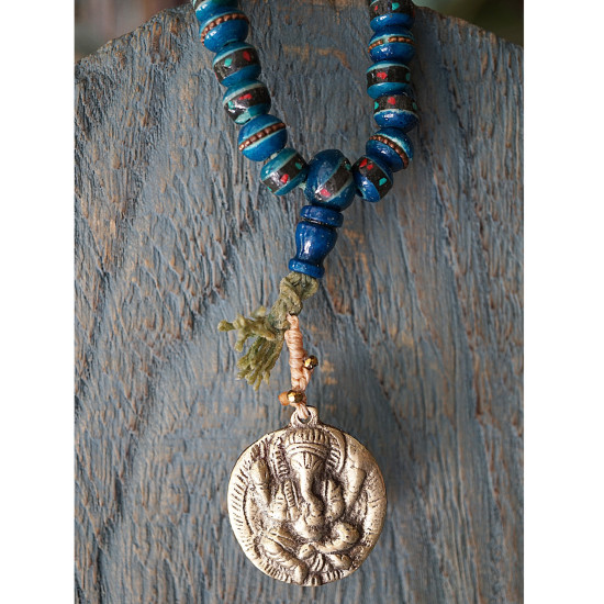 Ganesh pendant mala necklace 1002937