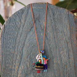 Worry doll chain necklace 1002939