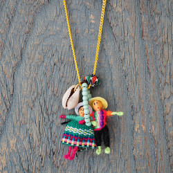 Worry doll chain necklace 1002940