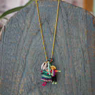 Worry doll chain necklace 1002940