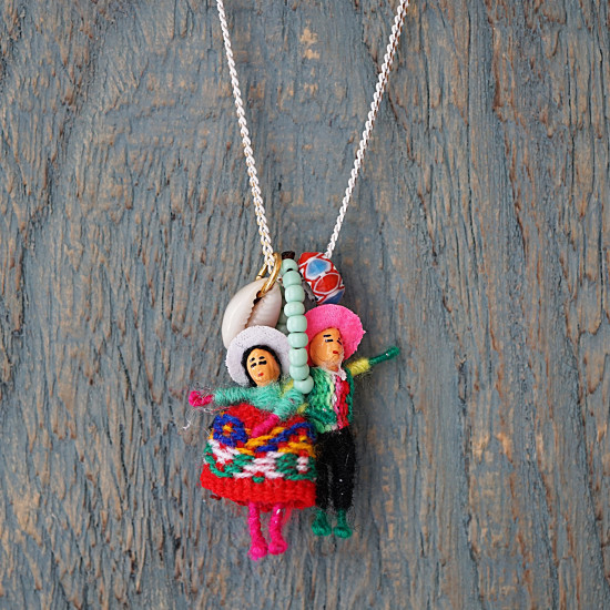 Worry doll chain necklace 1002941
