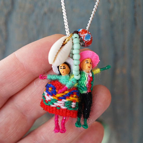 Worry doll chain necklace 1002941