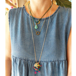 Worry doll chain necklace 1002941