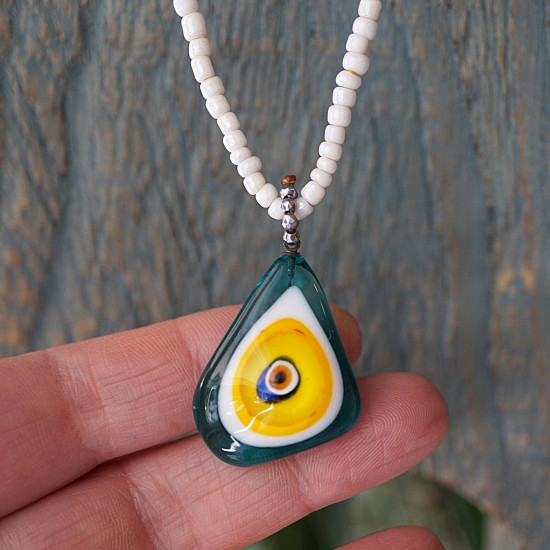 Blown glass necklace 1002949