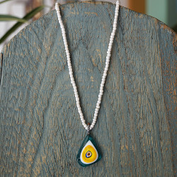 Blown glass necklace 1002949