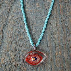 Blown glass necklace 1002951