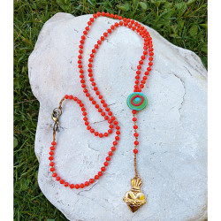 Rosary style necklace 1002966