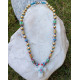 Beaded cross talisman necklace 1002975