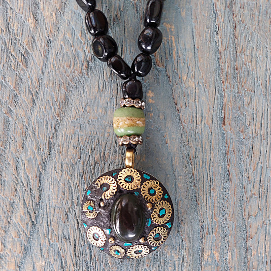 Tibetan pendant necklace 1003028