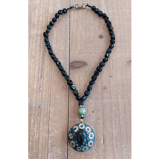 Tibetan pendant necklace 1003028