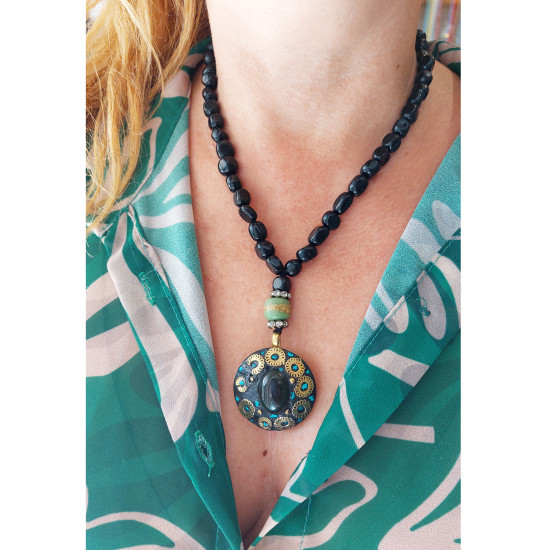 Tibetan pendant necklace 1003028
