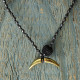 Metal tooth charm necklace 1003038