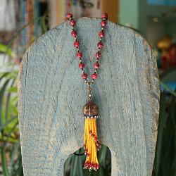 Semiprecious stones necklace 1003059