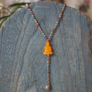 Rosary style Buddha necklace 1003082