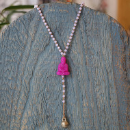 Rosary style Buddha necklace 1003085