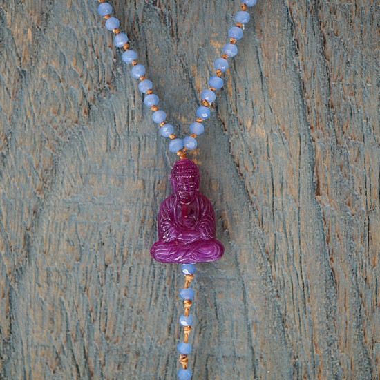 Rosary style Buddha necklace 1003087