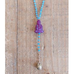 Rosary style Buddha necklace 1003087