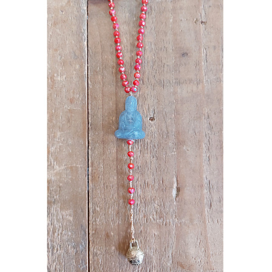 Rosary style Buddha necklace 1003088