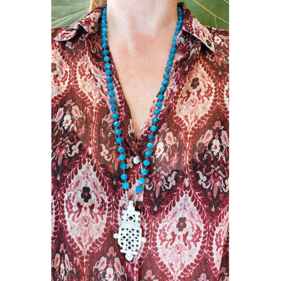 Ethiopian Cross Pendant Necklace 1003091