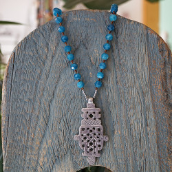 Ethiopian Cross Pendant Necklace 1003091