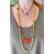 Colorful Hippie Boho necklace 1003114