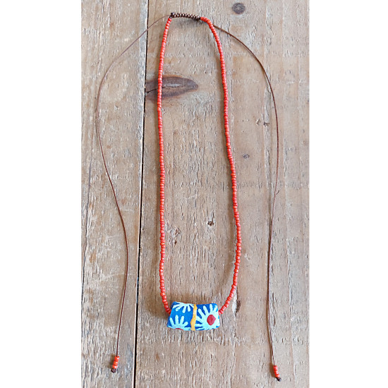 Colorful Hippie Boho necklace 1003114