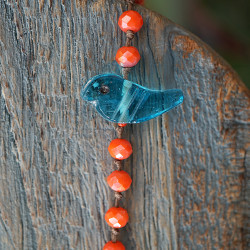 Boho Chic Crystal Bead Necklace 1003130