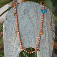 Boho Chic Crystal Bead Necklace 1003130