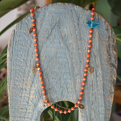Boho Chic Crystal Bead Necklace 1003130