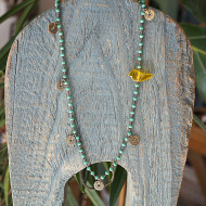 Boho Chic Crystal Bead Necklace 1003131