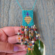 Mexican heart macrame necklace 1003146