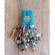 Mexican heart macrame necklace 1003146