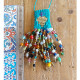 Mexican heart macrame necklace 1003146