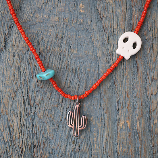 Cactus necklace 1003150