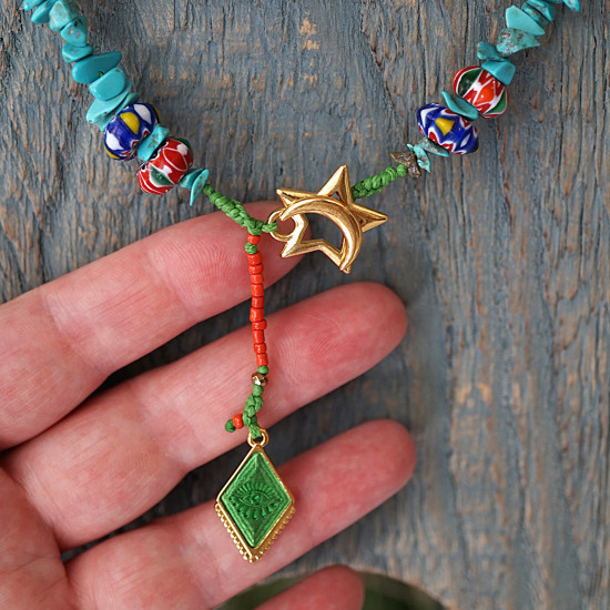 Boho chic necklace 1003177