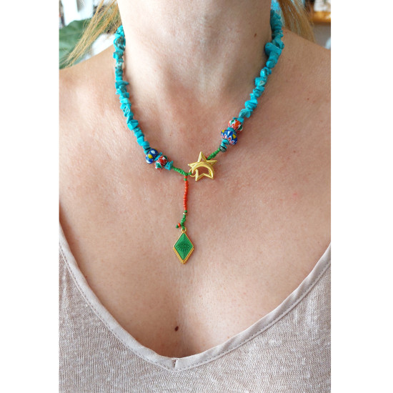 Boho chic necklace 1003177