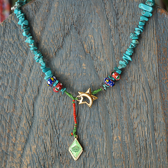 Boho chic necklace 1003177