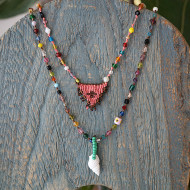 Talisman and shell necklace 1003178