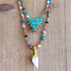 Talisman and shell necklace 1003179