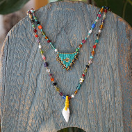 Talisman and shell necklace 1003179