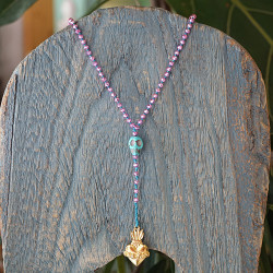 Mexican heart and skull necklace 1003180