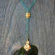 Mexican heart and skull necklace 1003181