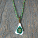 Blown glass necklace 1003188