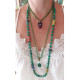Blown glass necklace 1003188